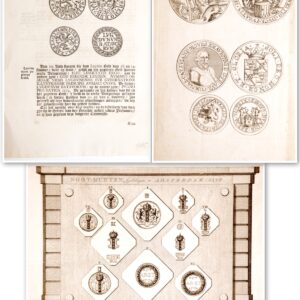 Caspar Jacobsz. Philips e.a. - Noot-munten Amsterdam en Leyden en Bergen op Zoom   Gravure - Ongesigneerd - 1641