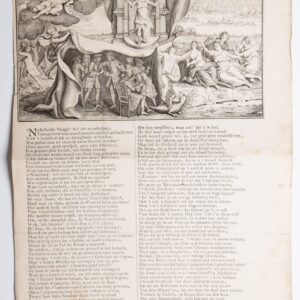 Allegorie op de ontdekking van sodomie, 1730, gravure