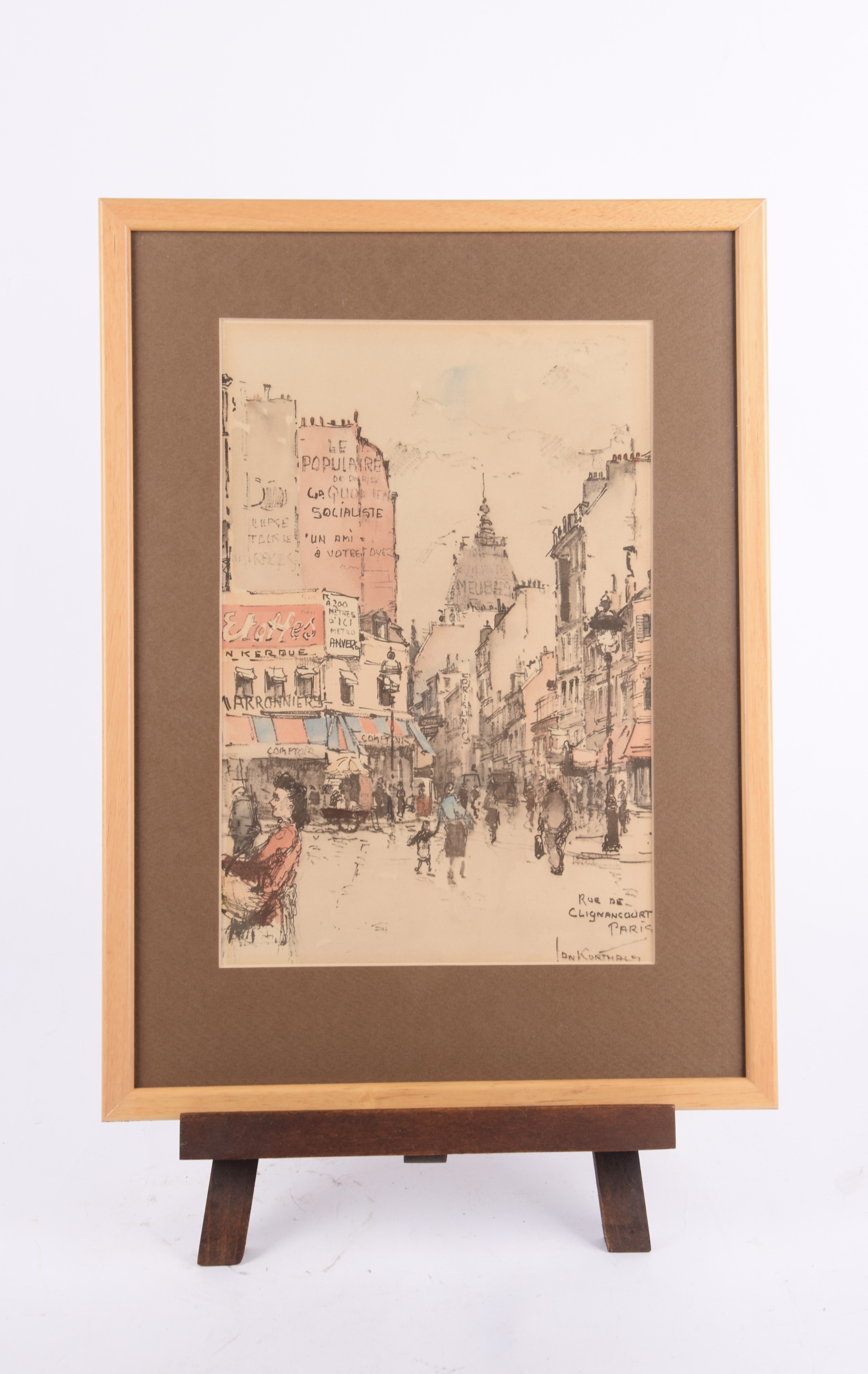 Jan Korthals (1916-1972) - "rue de clignacourt, Paris"