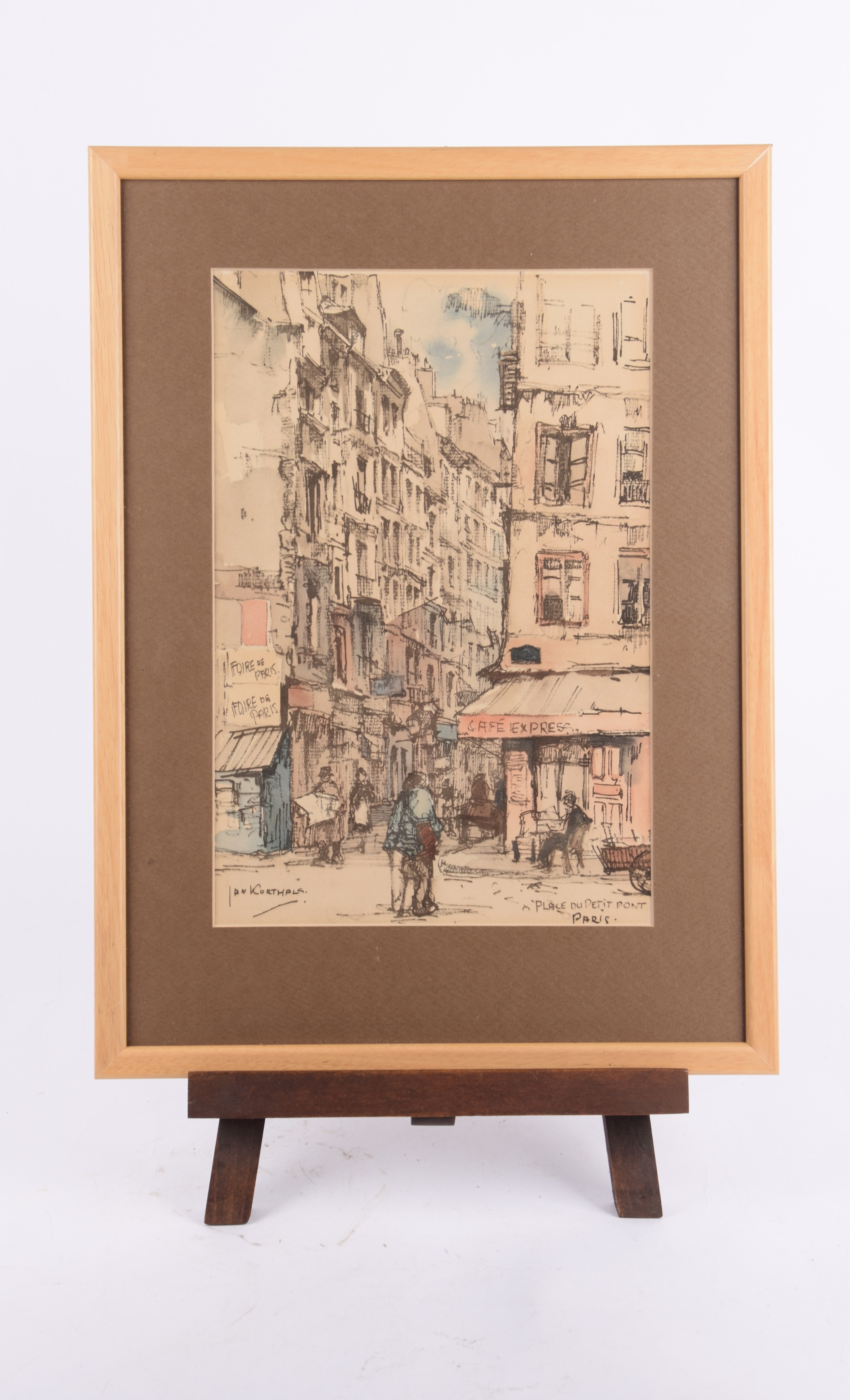 Jan Korthals (1916-1972) - "Place du Petit Pont, Paris"