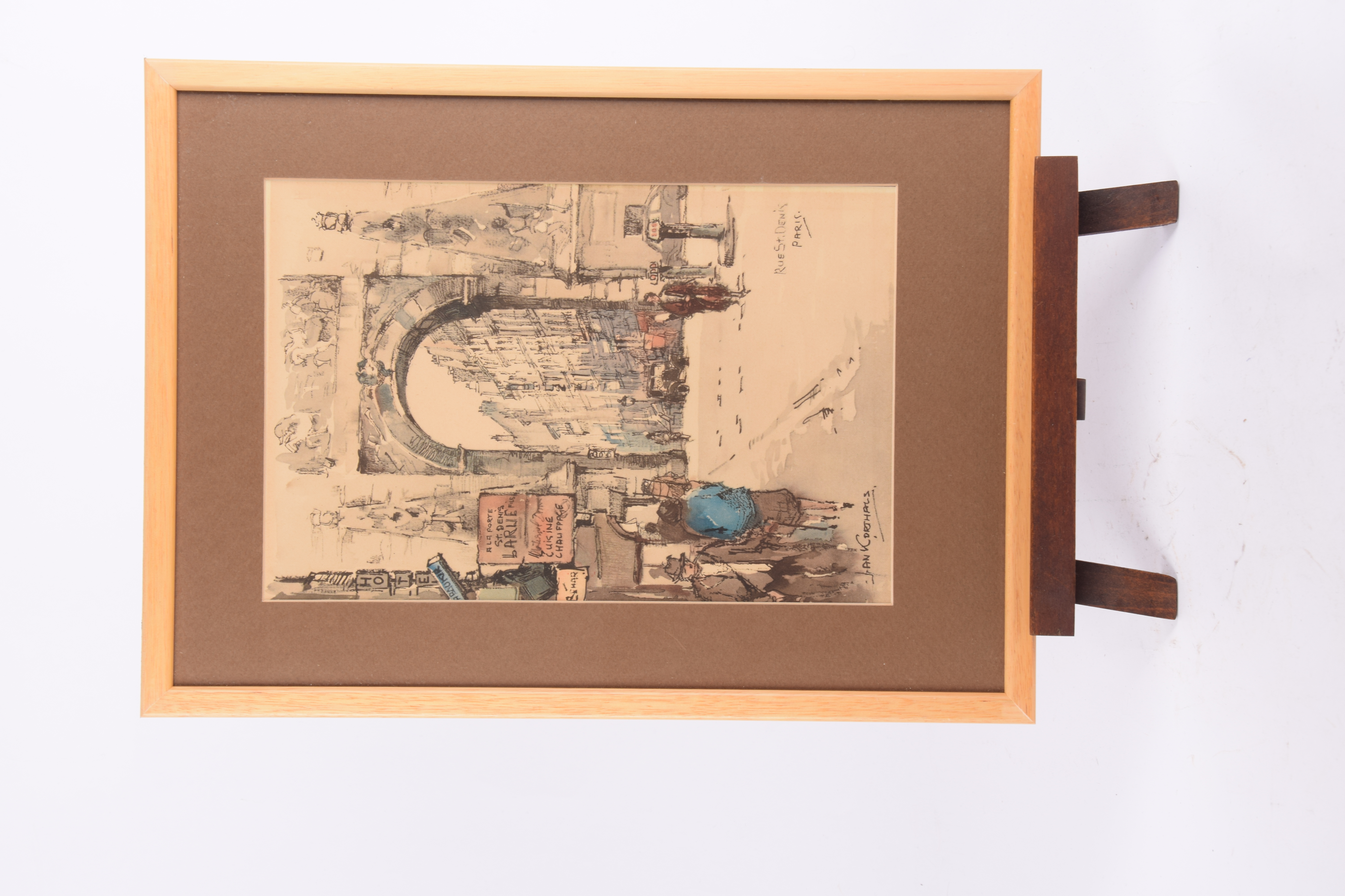 Jan Korthals (1916-1972) - "rue de st Denis, Paris"