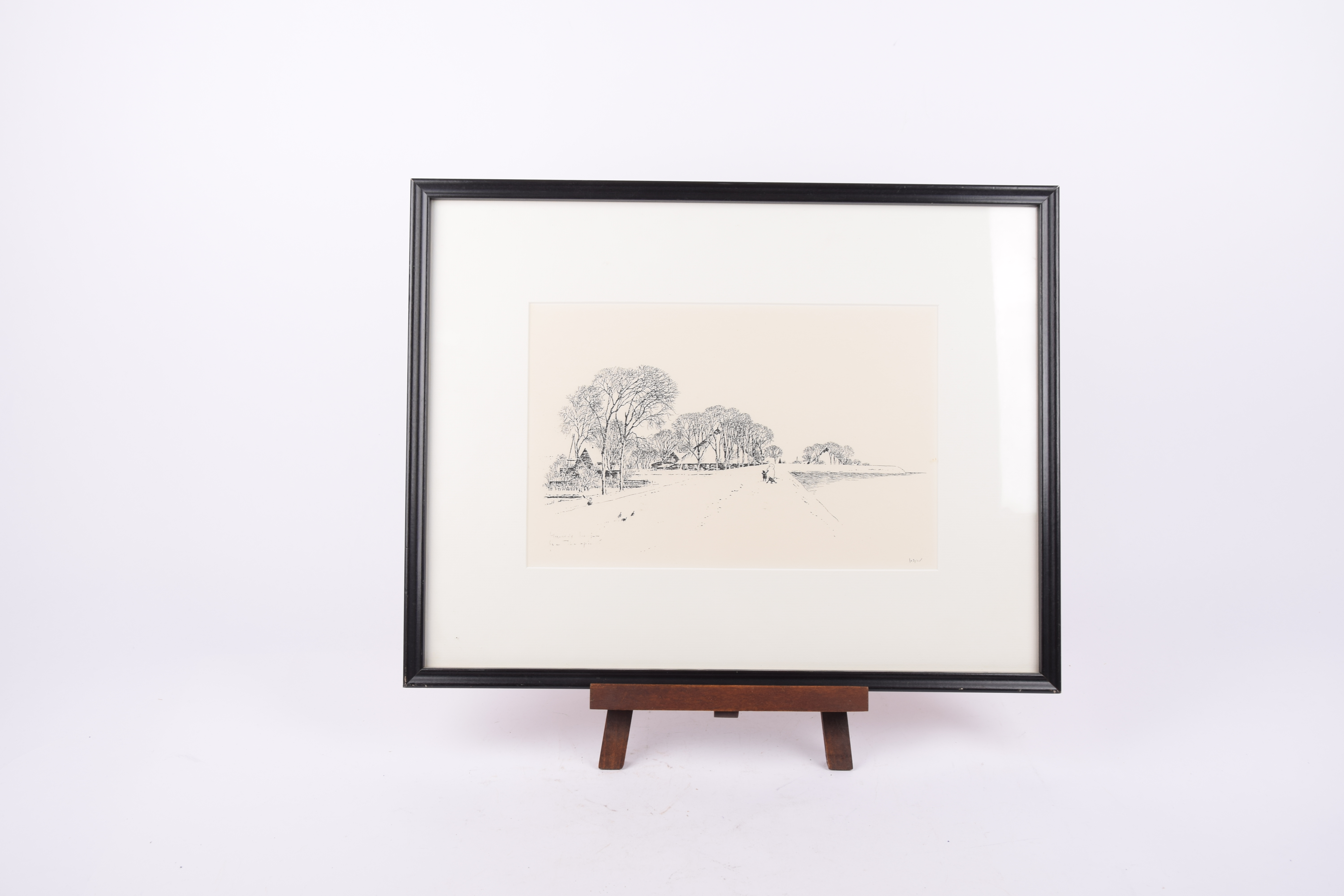 Jo Spier 1900-1970 - winterlandschap   Lithografie - Gesigneerd in de plaat